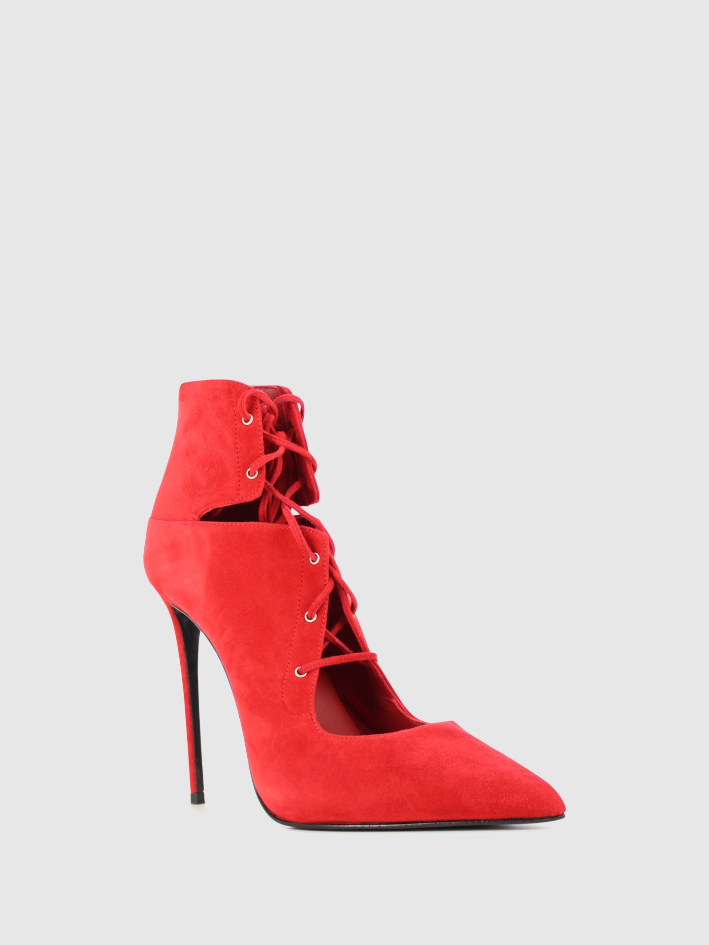 Le Silla Sapatos com Atacadores em Vermelho